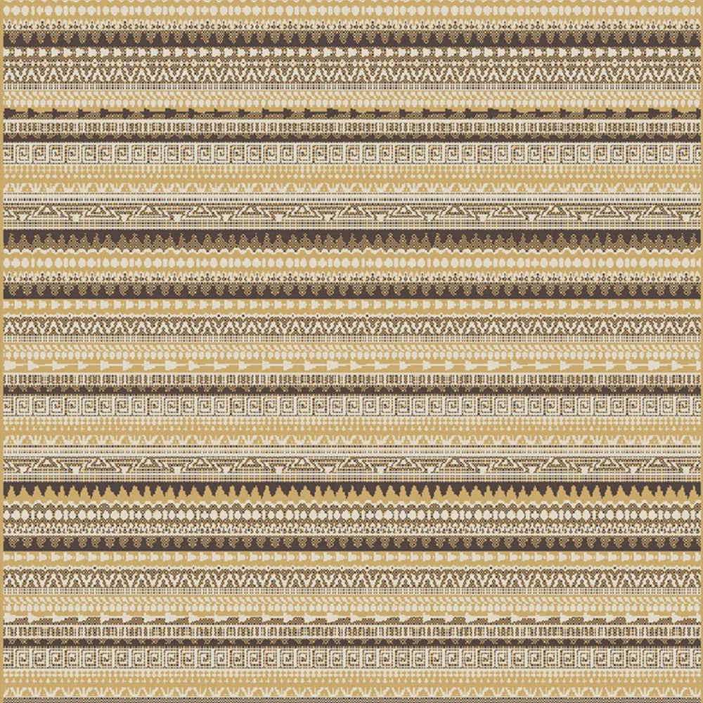 Tapete Cosi Ivory / Gold / Dbrown