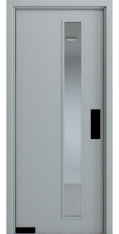 Puerta vaivén vidrio largo